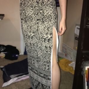 Bohemian Slit Skirt